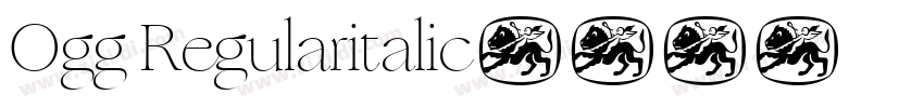 Ogg Regularitalic字体转换
